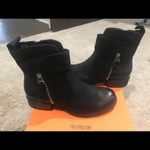 New in box Miz Mooz black booties